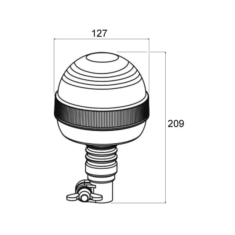 FARO ROTATIVO LED 12/24V R65