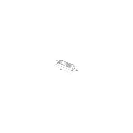 LUZ DE ADVERTENCIA NARANJA 4 LED 12-24v