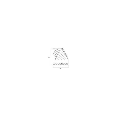 LUZ TRASERA DCHA TRIANGULAR 5 FUNCIONES LED