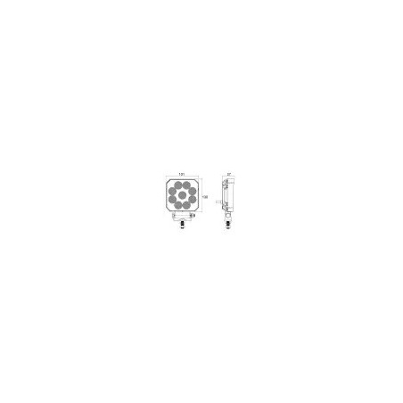 LUZ LED CUADRADA 15W 1500lm